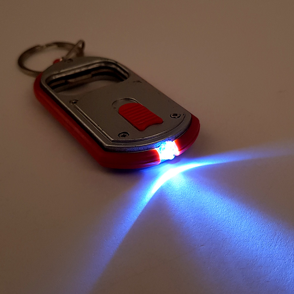 1X 10개 병따개 후레쉬 LED 열쇠고리 오프너 z 3485 다용도 신개념 - 메인 이미지