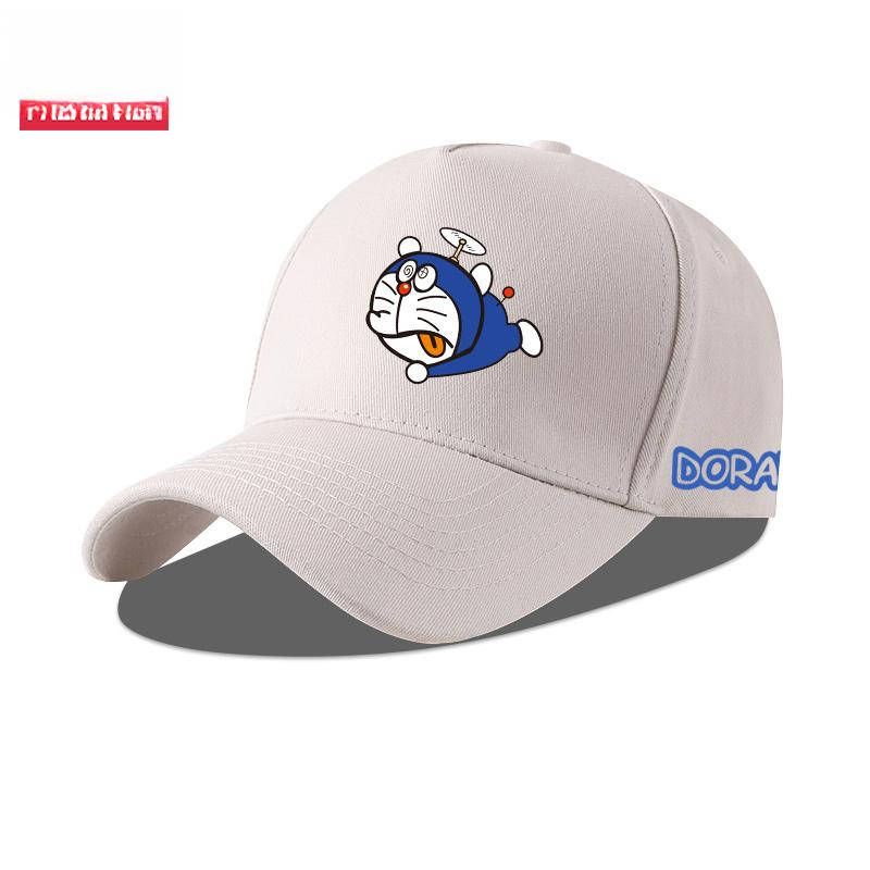 도라에몽 야구 모자 오리 주둥이 캐릭터 캐주얼 올매치 자외선 차단 화이트 1 성인용 - 상세 이미지 2