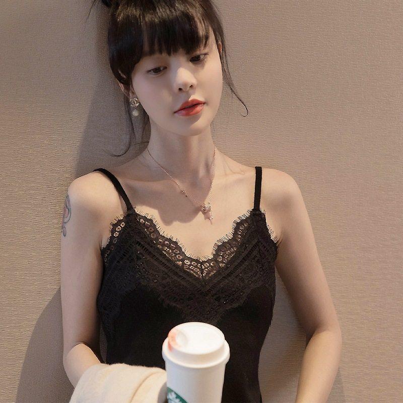 이너웨어 레이어드 나시 레이스 끈조절 빅사이즈 - 상세 이미지 3