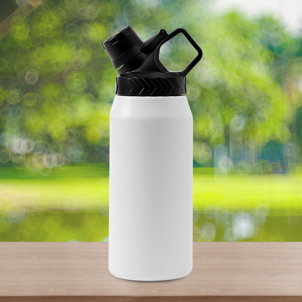 미위드 이중 스텐 보온병 물병( 750 ml) (화이트) 보냉병 진공 진공보 캠핑보 - 상품 이미지