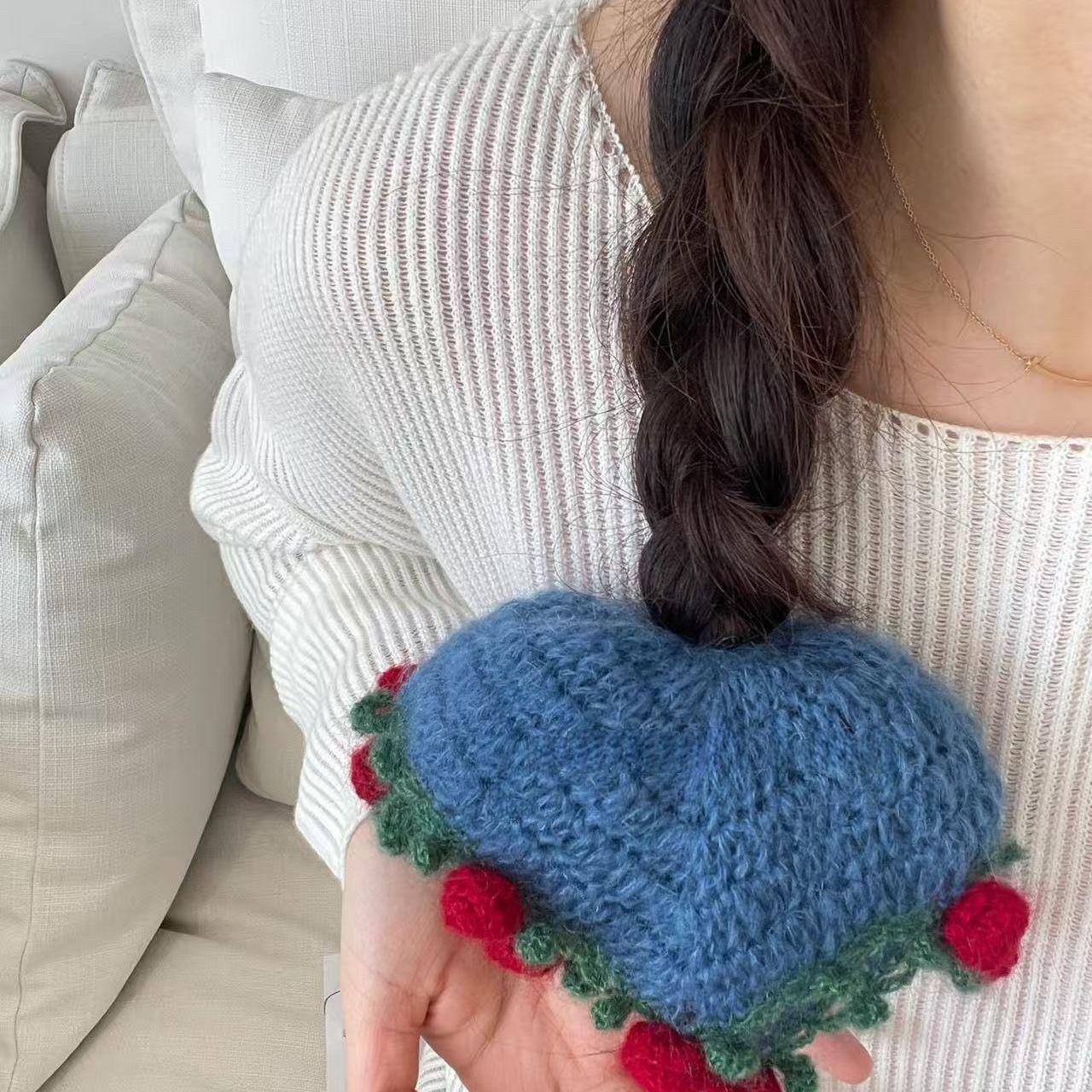 로즈 플라워 담요 DIY 헤어밴드 수공예 재료 키트 선물용 퍼플 바우히니 헤어핀 - 상세 이미지 3