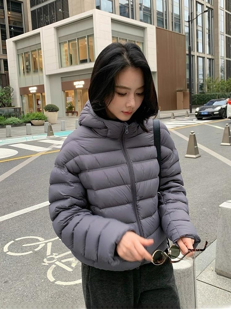 후드 레이스 화이트 오리 다운 겨울 루즈핏 이미지 7