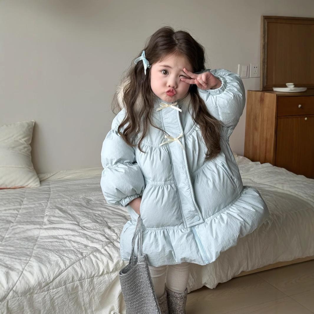 여아 겨울 오리털 패딩 덕다운 자켓 - 메인 이미지
