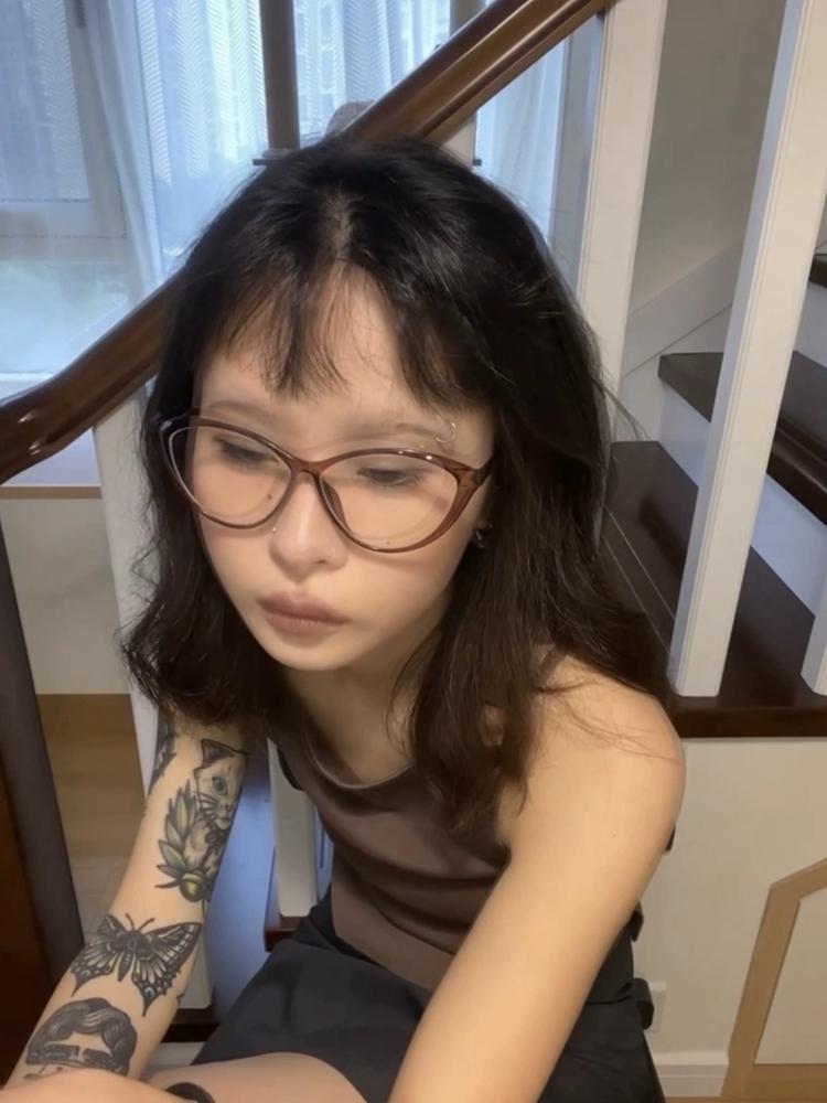 줄서는식당2박나래안경 뿔테안경 호피무늬안경 - 상세 이미지 4