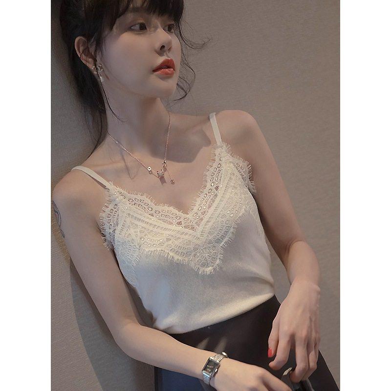 이너웨어 레이어드 나시 레이스 끈조절 빅사이즈 - 상세 이미지 2