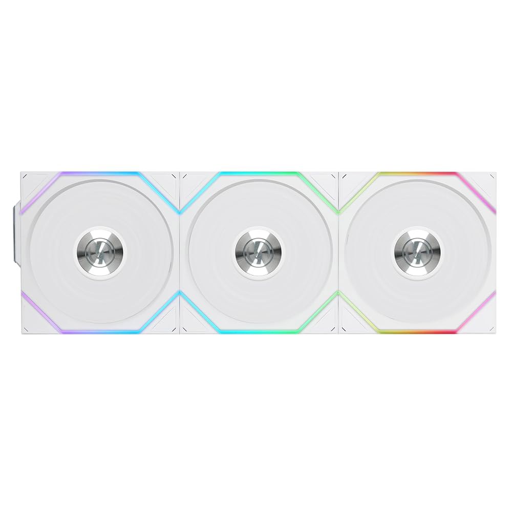 리안 리 UNI 팬 TL 무선 120-트리플 팩-2.4GHz 신호 ARGB 팬-인피니티 미러-데이지 체인 디자인 맞춤형 조명 효과 컨트롤러 포함 및 필수 - 흰색(12TL1W3W) - 상세 이미지 2