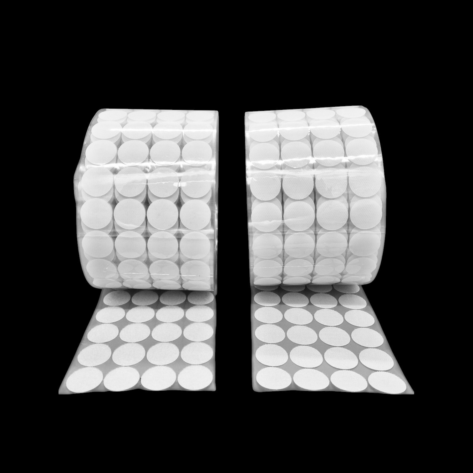 원형 찍찍이 테이프 양면 세트 30 mm 대용량 벌크 벨 크로 양면테이프 벨크로 - 상품 이미지