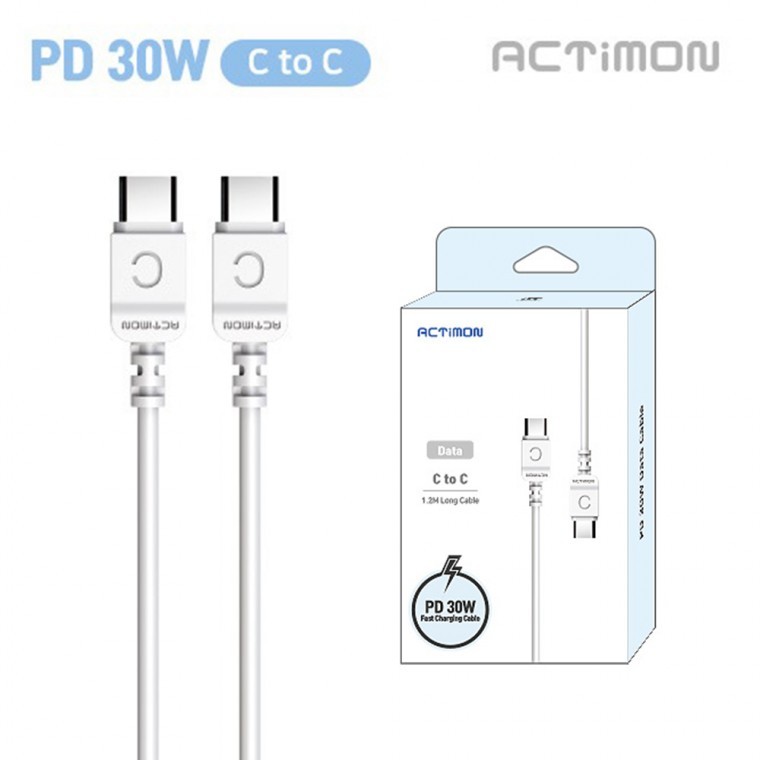 신형 액티몬 PD 30W 초고속 C to C 케이블 120cm - 상품 이미지