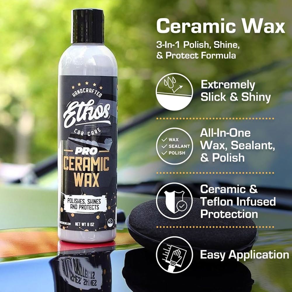 Ethos 세라믹 왁스 - 항공 우주 탑 매끄러운 광택 자동차 코트 소수성 및 마감 코팅 보호 Ceramic Speed Wax GALLON - 상세 이미지 2