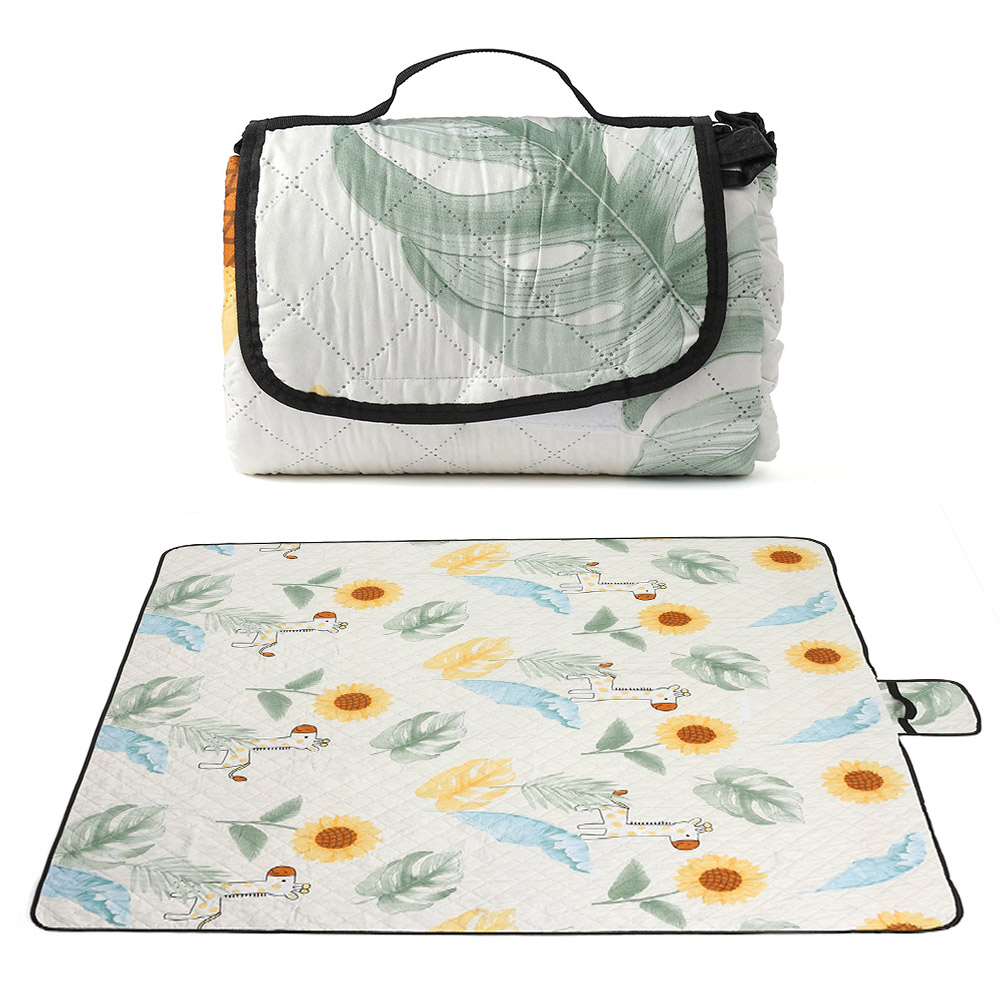 감성 피크닉 방수 돗자리( 200x cm) (기린) 나들이 매트 바캉스 비치돗 소풍 - 상품 이미지