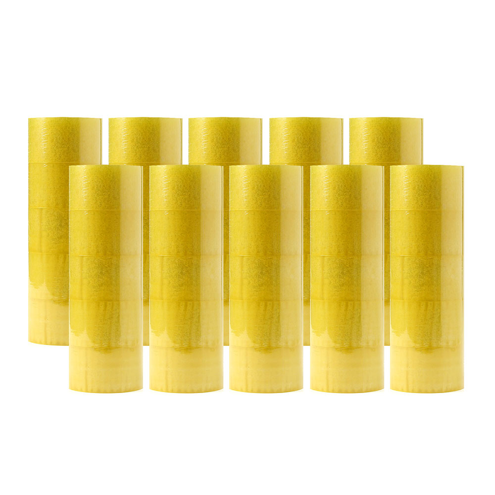 60 mm 광폭 투명 택배 박스 테이프 50p 세트(길이 50M) 포장 포장용 이삿짐 - 상품 이미지