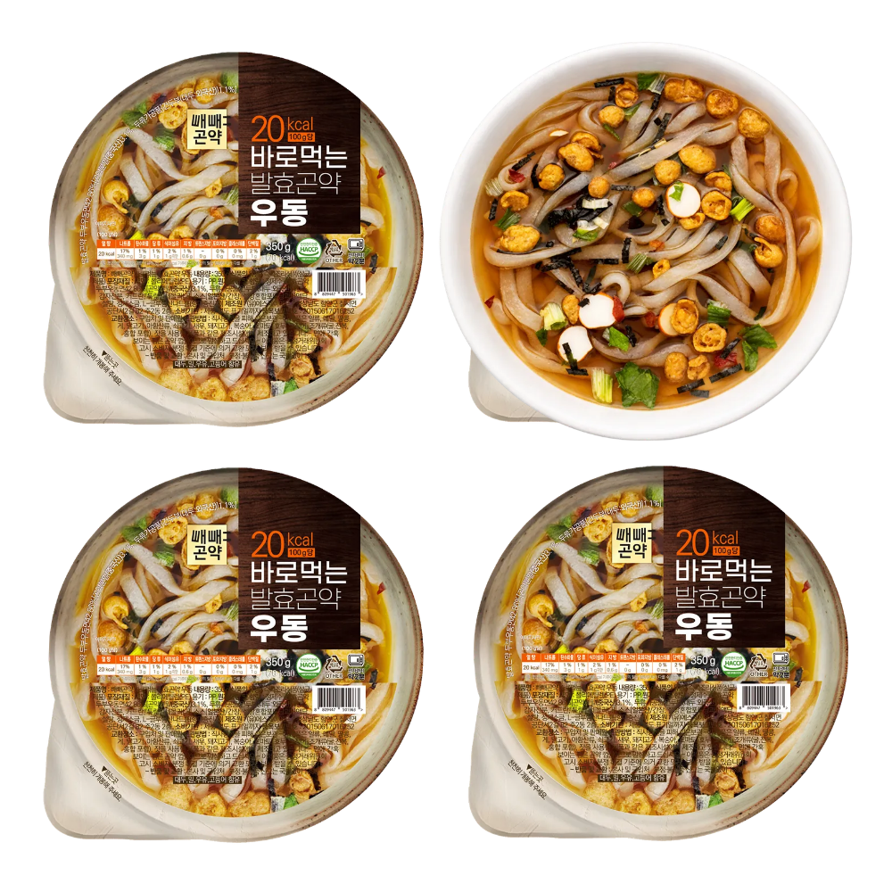 발효 곤약 우동 저칼로리 칼로리낮은 두부 우동면 바로먹는 350g, 8개 - 상세 이미지 4