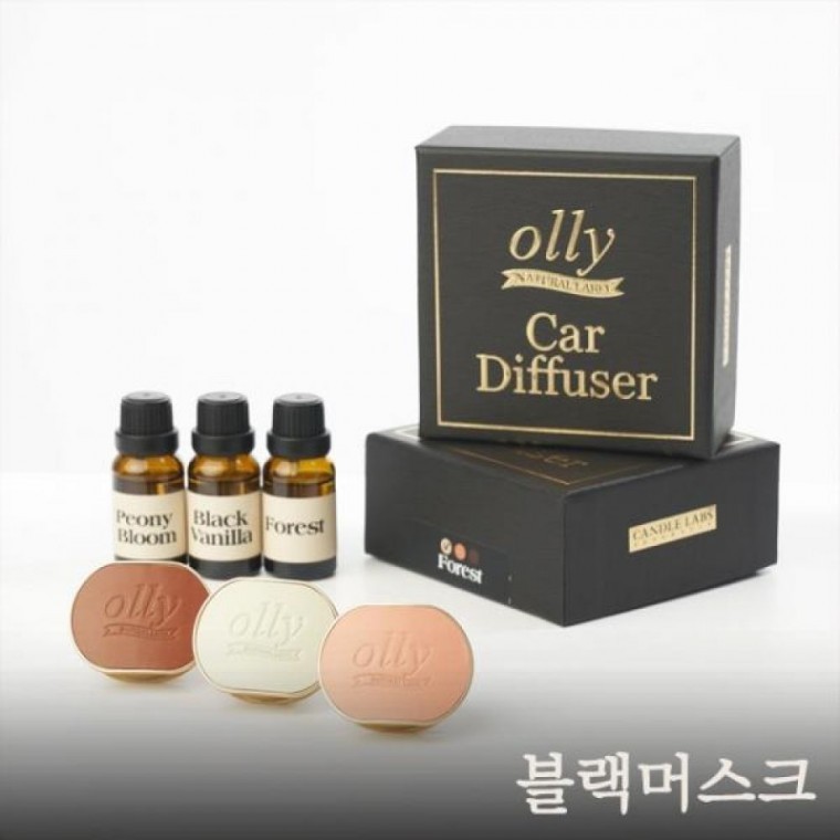 차량용 자동차 고급 디퓨저 송풍구 방향제 블랙머스크 - 메인 이미지