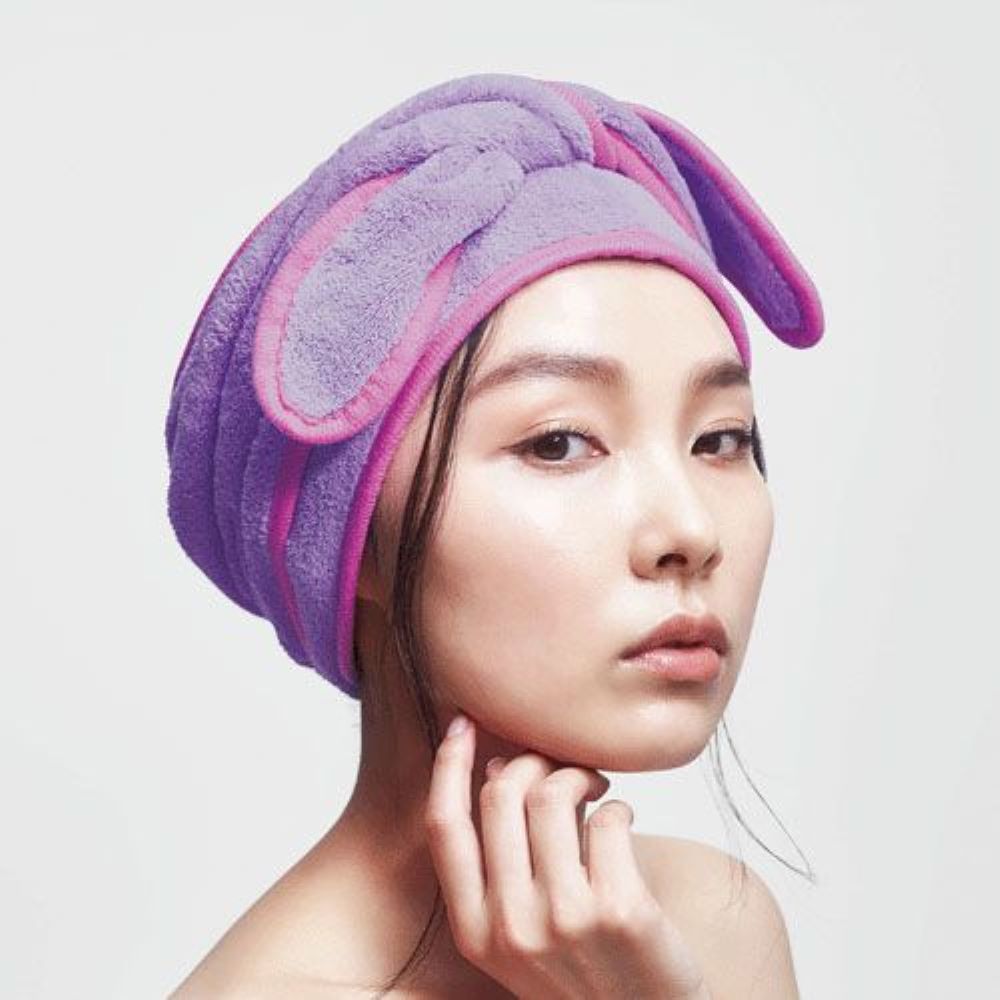 퀵 드라이 머리 수건 양머리 터번 타올 타월 먼지없는 헤어 - 상품 이미지