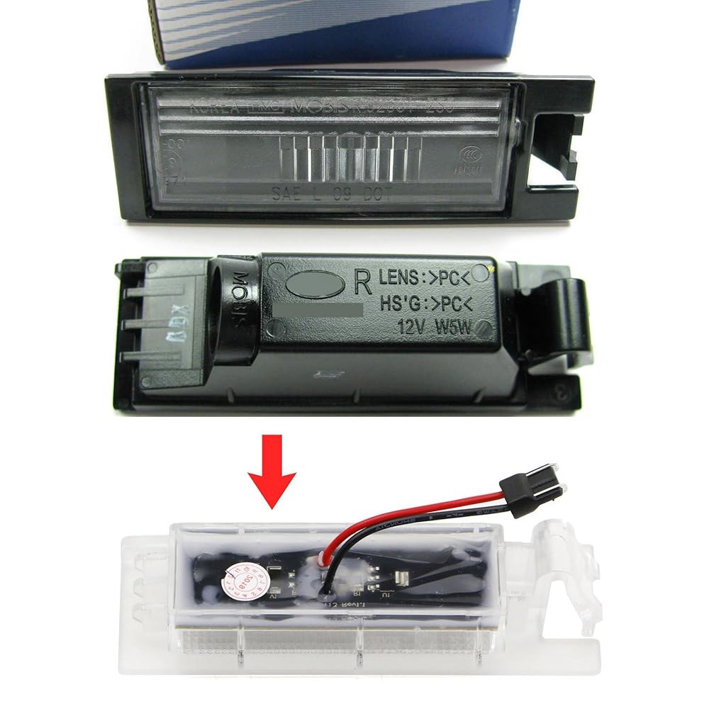 iJDMTOY OEM-Fit 3W 풀 LED 화이트 현대 구동 번호판 조명 호환, 다이오드로 제논 투손과 2010-2015 키트, 18-SMD - 상세 이미지 2