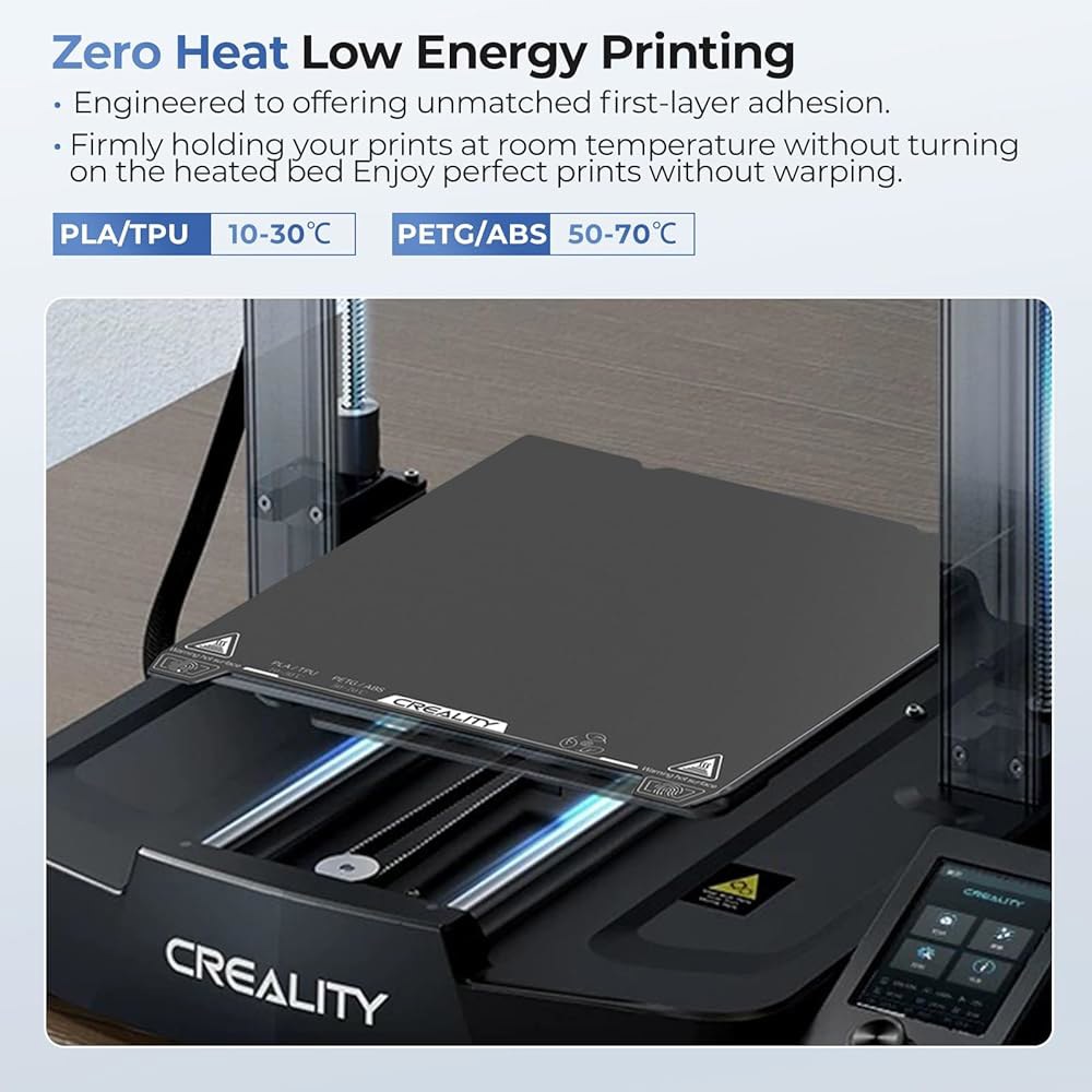크리알리티 공식 저온 빌드 플레이트, 235x235mm 양면 콜드 3D 프린터 침대 플랫폼 - 엔더 3 V3 SE KE / K1 CR-10 S1 Pro V2 Neo - 상세 이미지 2