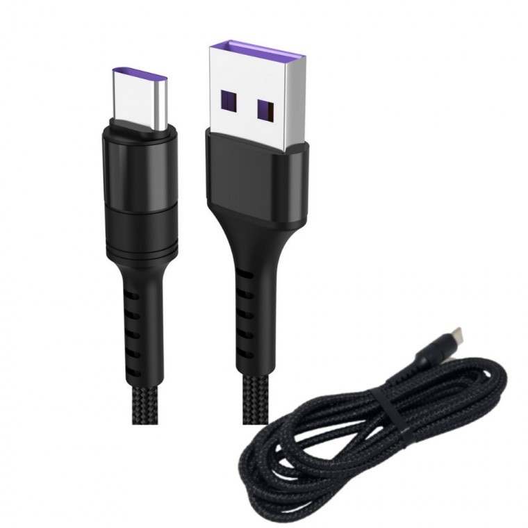 USB to C타입 충전 케이블 2m 블랙 - 메인 이미지