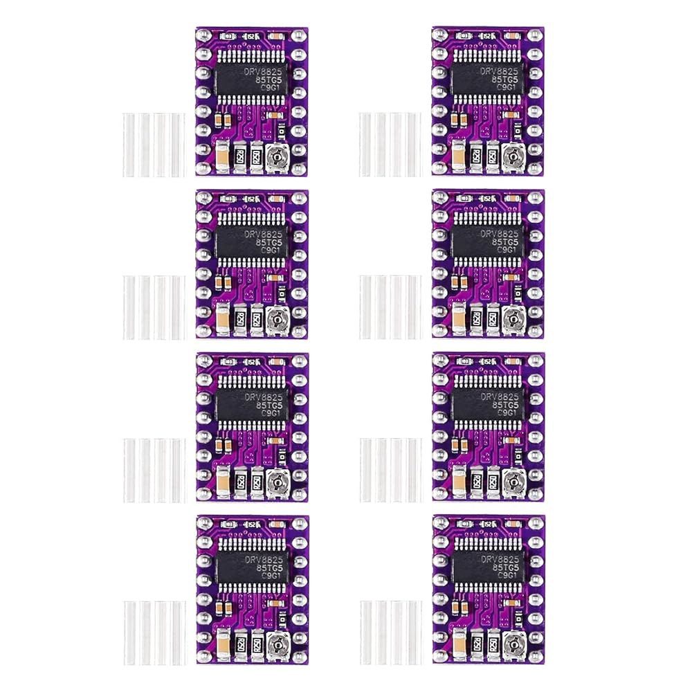 3D 프린터용 히트 싱크가 있는 8Pcs DRV8825 스테퍼 모터 드라이버 모듈 RepRap 4 RAMPS1.4 스텝스틱 A4988 DRV8825 - 상품 이미지