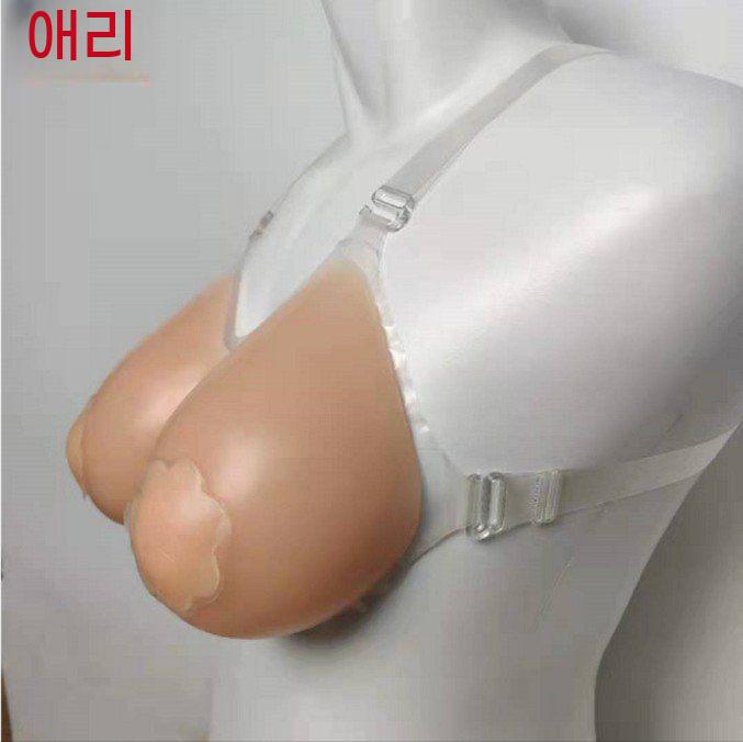 가짜 여장 실리콘 유방 F컵 패드 E컵 브라 인공 가슴 속옷 보형물 G컵 코스프레 인조 - 상세 이미지 2