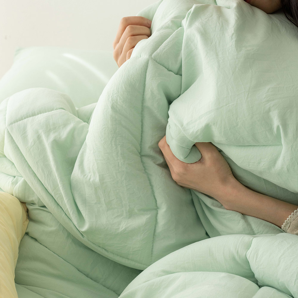 오코텍스 비건 사계절 8컬러 먼지없는 항균 이불세트 SS (패드+이불+베게커버)