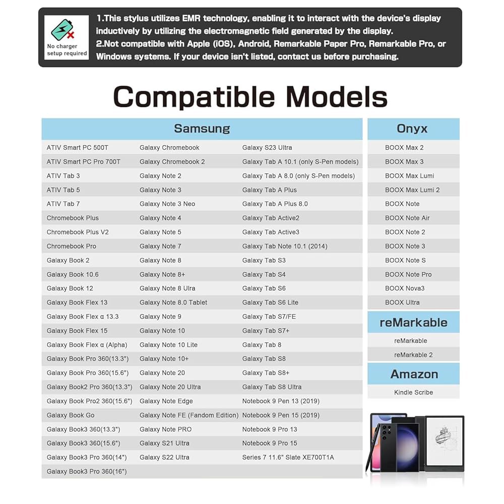 Jvkjaen EMR 스타일러스는 Remarkable 2와 호환되며, 디지털 펜을 지우개로 교체하고, 4096 압력 수준, 기울기 지원, 손바닥 거부 기능을 갖추고 있습니다. /S - 상세 이미지 3