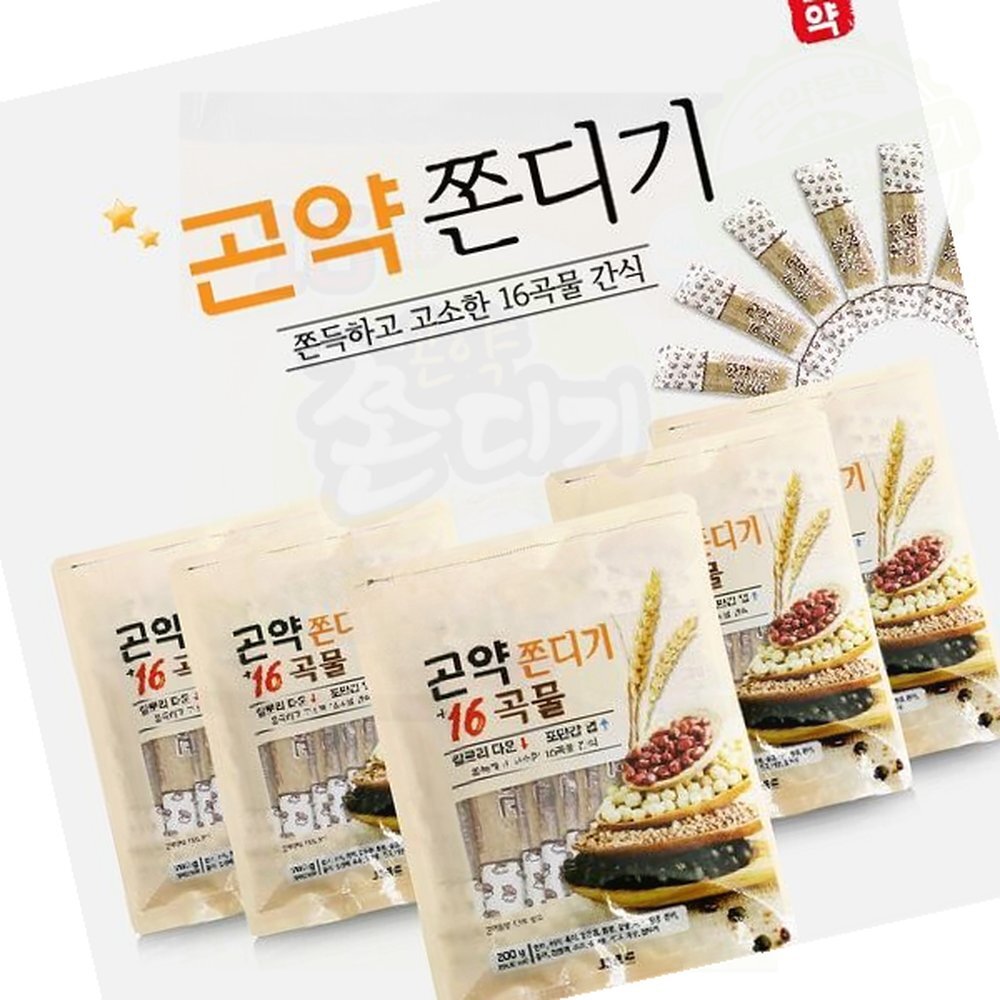 곤약 쫀드기 16곡물 함유 사무실 입심심할때 - 상품 이미지