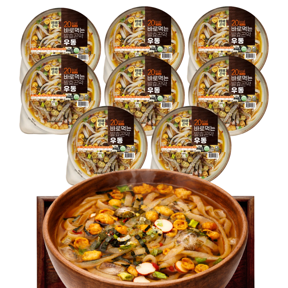 발효 곤약 우동 저칼로리 칼로리낮은 두부 우동면 바로먹는 350g, 8개 - 상품 이미지