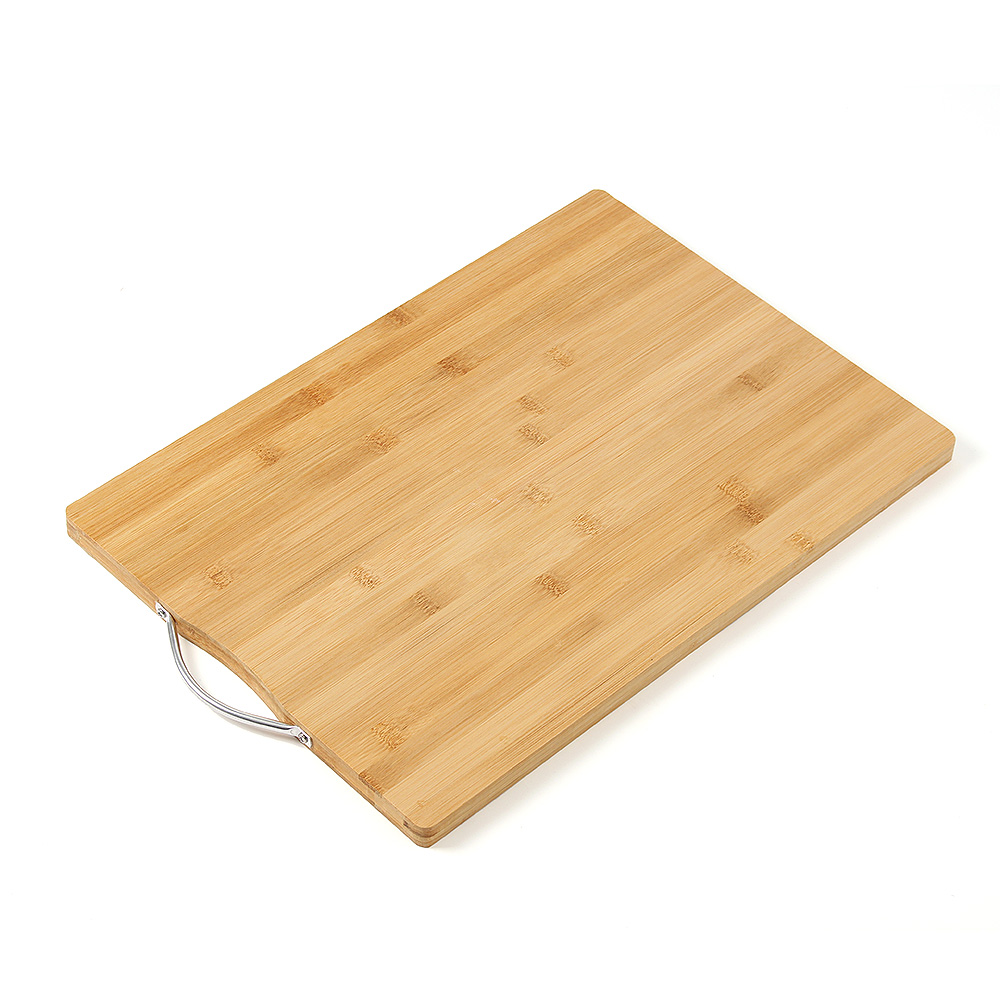 하이 핸들 대나무 주방 우드 도마 (45x 31 cm) 위생 원목도마 플레이팅 양면 - 상품 이미지