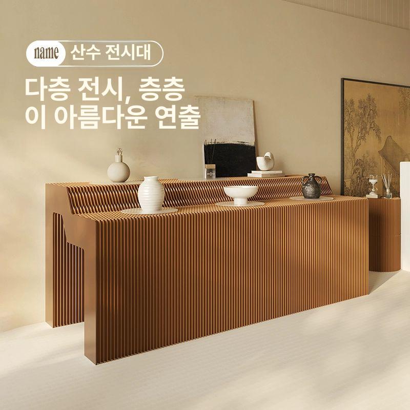 종이 진열대 계단식 가판대 팝업 전시대 매장 행사 홍보 선반 - 상세 이미지 2
