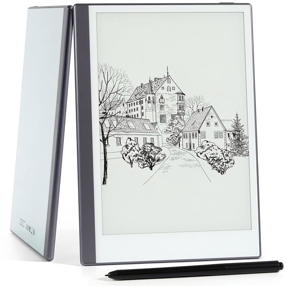 안드로이드 E-Ink 전자책 태블릿, 필기용 페이퍼화이트 리더 디지털 노트북, 스타일러스와 케이스가 있는 드로잉 그래픽 메모장, 클라우드 동기화 및 화면 캐스팅 - Model Mi - 상품 이미지