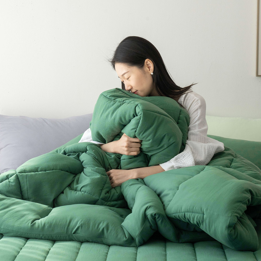 오코텍스 비건 사계절 8컬러 먼지없는 항균 이불세트 SS (패드+이불+베게커버)