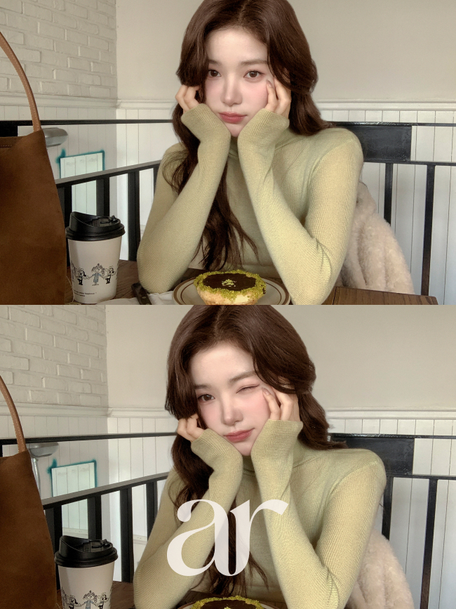 울 폴라 펜던트 긴팔 니트 티셔츠 ts4817 - 상세 이미지 5