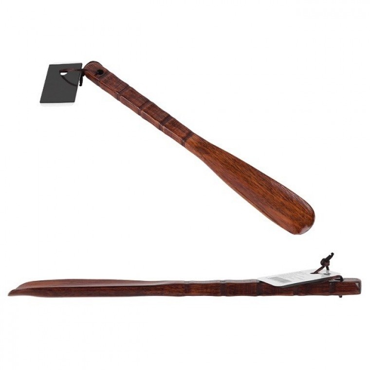자석태그 편리한 옻칠 나무 구두 헤라 구둣주걱 길이32cm - 상품 이미지