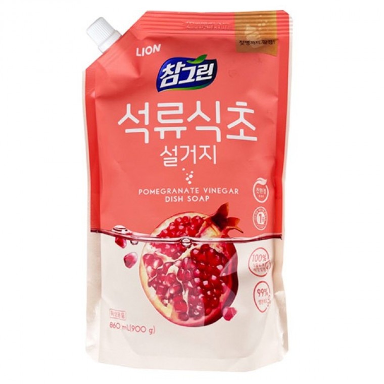 참그린 석류식초 설거지 주방세제 860ml -TJ참그린주방세제 트리오 주방세제 세제 세척 주방용품 - 상품 이미지