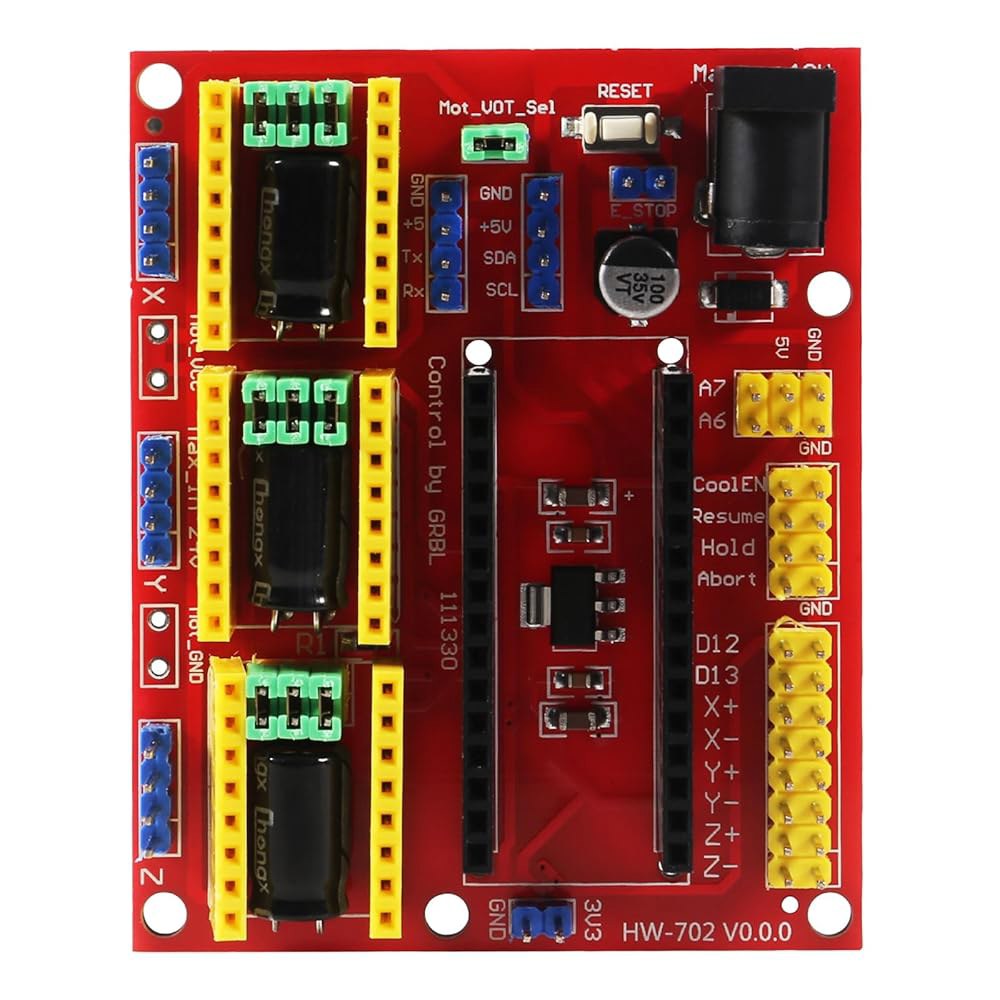 ACEIRMC 4pc CNC Shield V4 판화 기계, 아두이노 나노 3.0 / A4988 드라이버 확장 보드 모듈과 호환 3D 프린터 DIY 키트용 - 상세 이미지 3