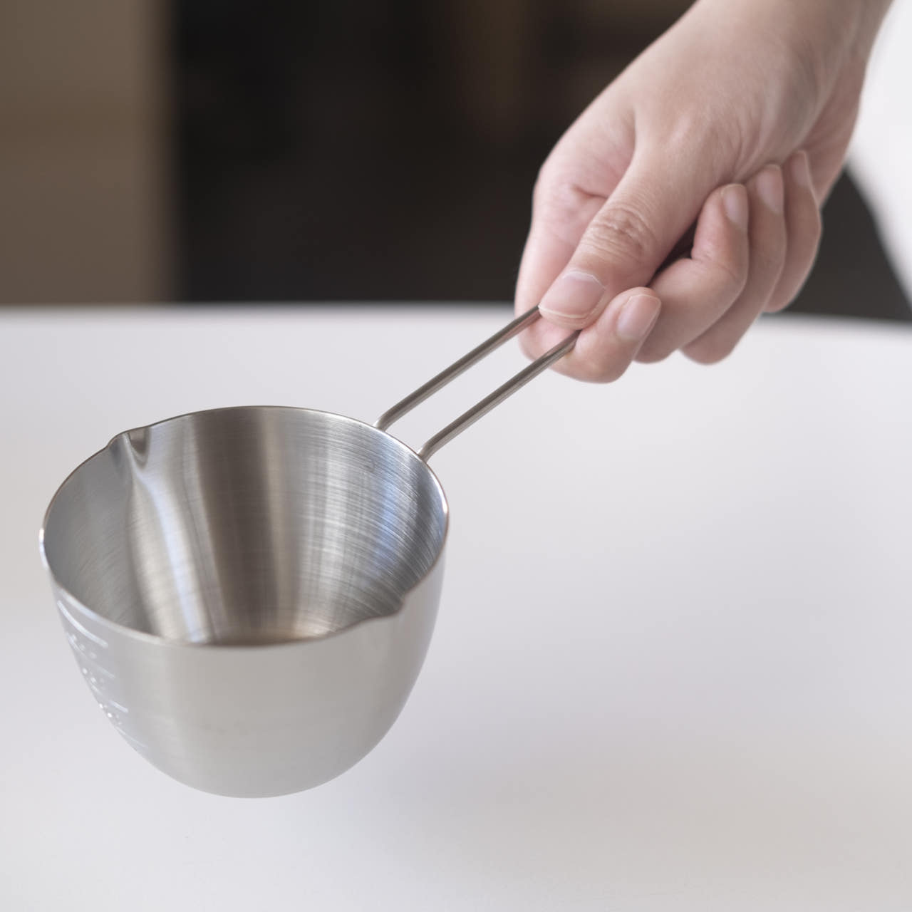국산 18-8 스텐 계량컵 손잡이 요리 소스컵 200ml 주방용품 베이킹 - 상세 이미지 2