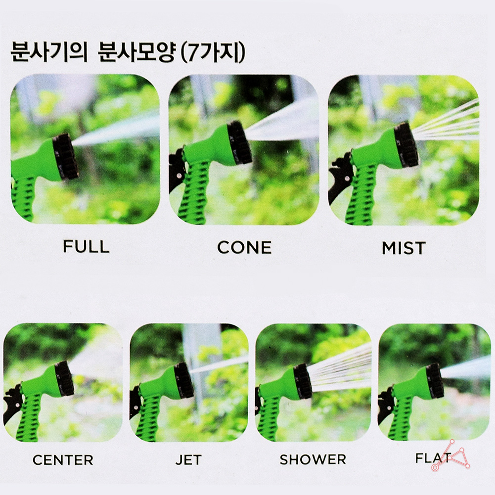 세차 호스 베란다 텃밭 물호스 15M 분사기 수도 물호스릴 호스건 물호스건 고압 원예 - 상품 이미지