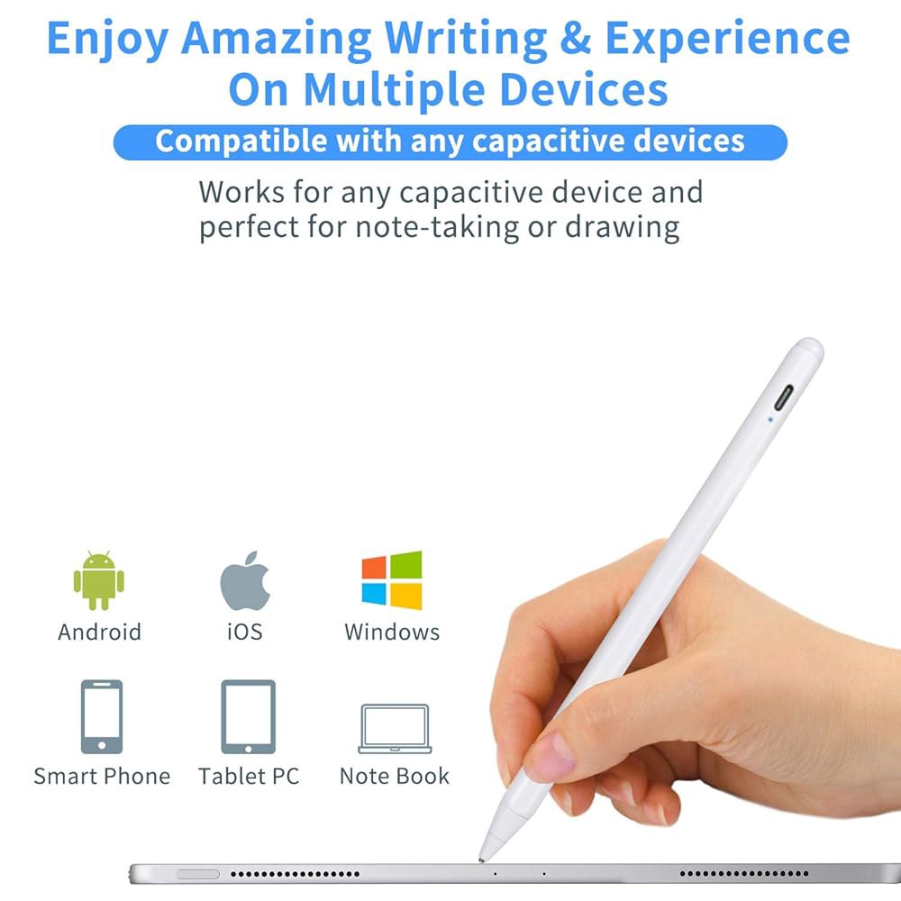 삼성 갤럭시 호환 탭 A9+ /A8 /A7 펜, 에바치 정전식 고감도 디지털 1.5mm 초미세 팁 스타일러스 흰색 - 상세 이미지 2