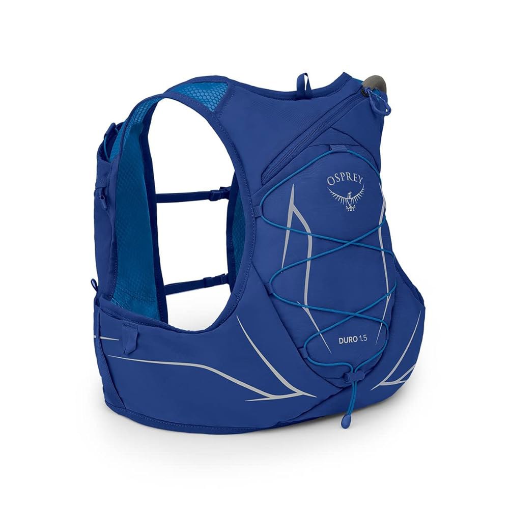 Osprey Duro 1.5L 남성용 러닝 블루 포함, 조끼, 유압 스카이, 라지 하이드레이션 저장소 Small 1 Blue Sky - 상세 이미지 3