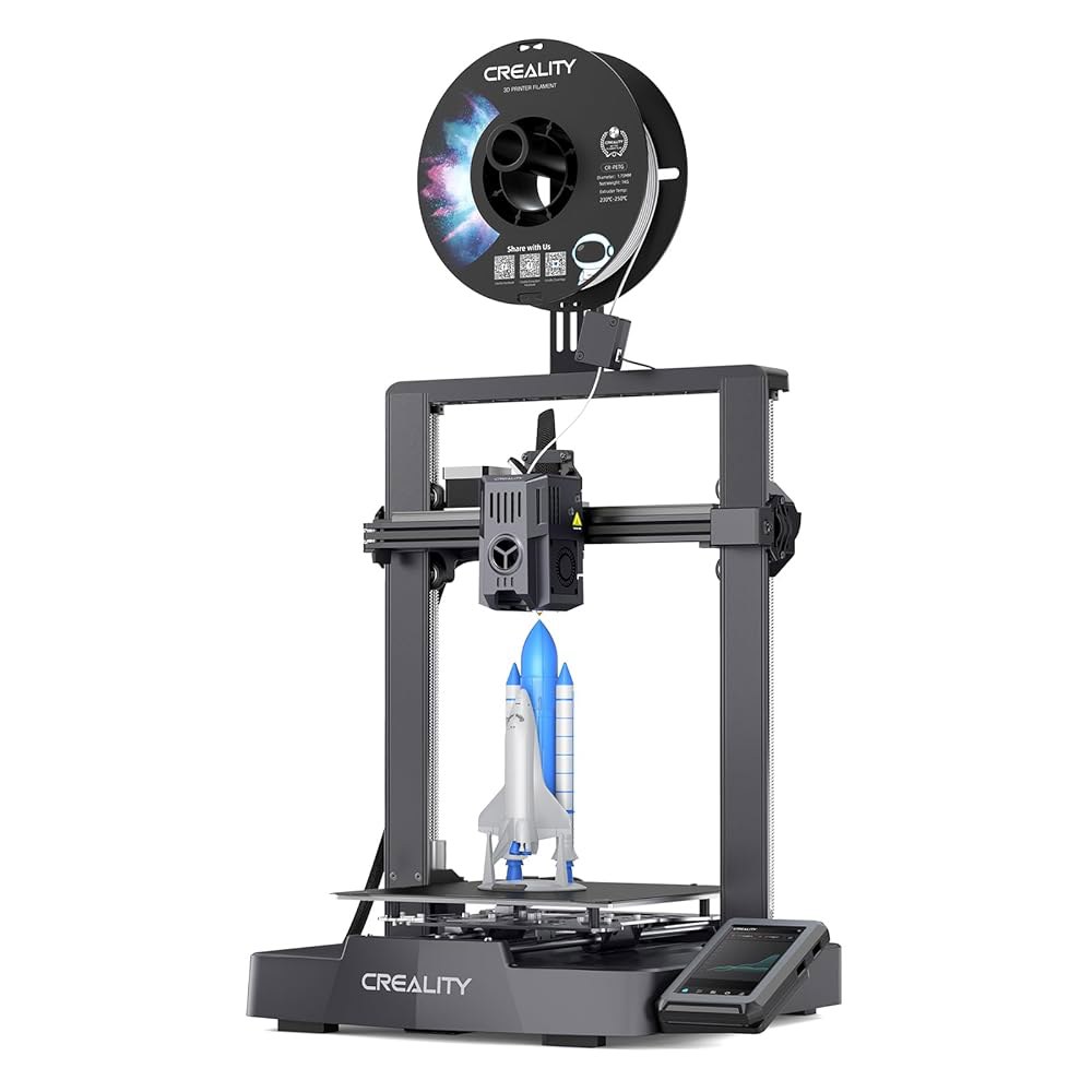 크리알리티 엔더-3 V3 KE 3D 프린터, 자동 레벨링 기능이 있는 500mm/s 고속 인쇄, 스프라이트 직접 압출기로 300 매우 부드럽고 안정적인 220 220 250mm - 상품 이미지