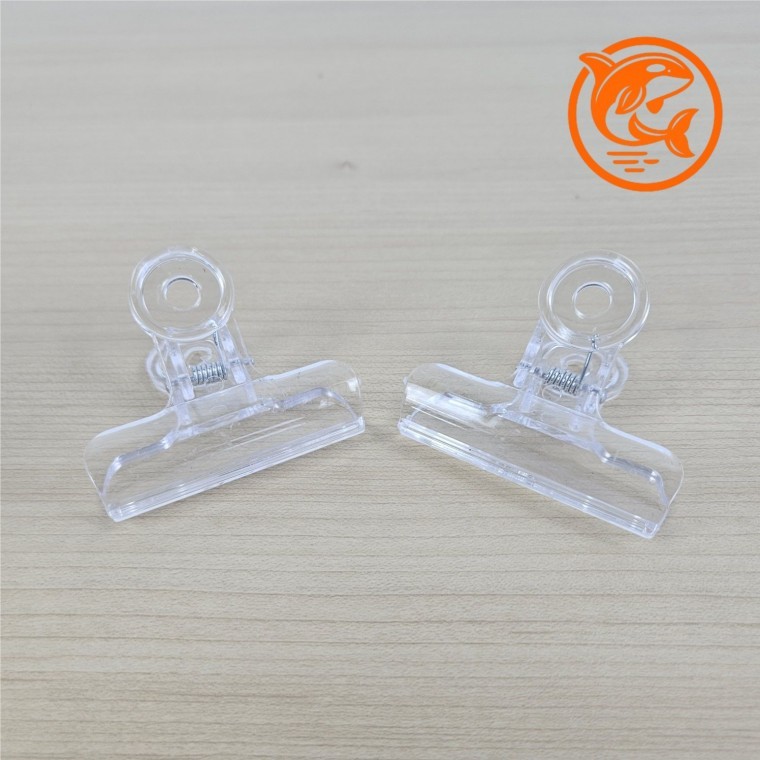 사무실 정리 필기구 집게 63MM 스프링 클립 투명 다목적 집게 - 상품 이미지