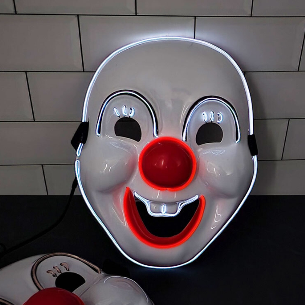 광대가면 LED 생일 파티용 이벤트 관종템 인싸템 할로윈 파티가면 이벤트가면 소품 - 상품 이미지