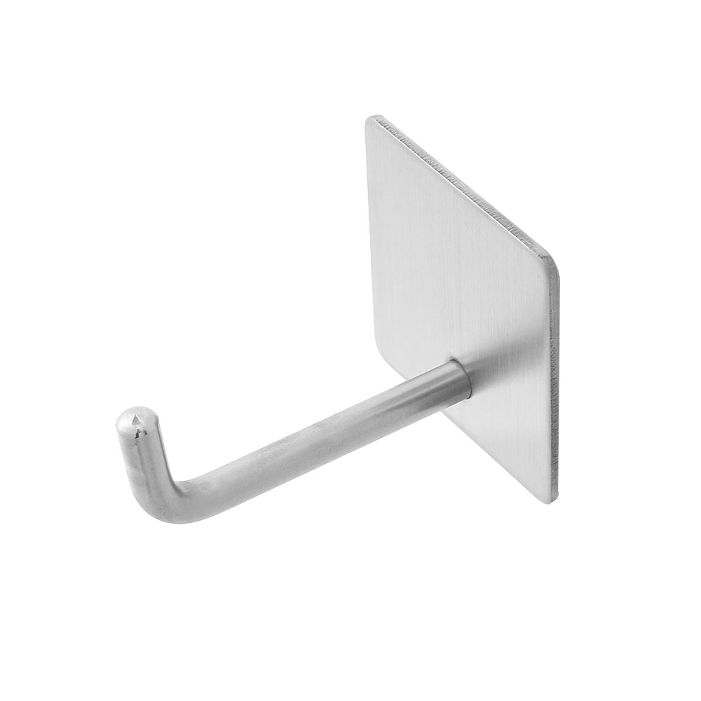 스텐 사각 벽걸이 후크 소품걸이 5p 세트(4.5x4.5x6 cm) 멀티 고리 다용도 - 상품 이미지