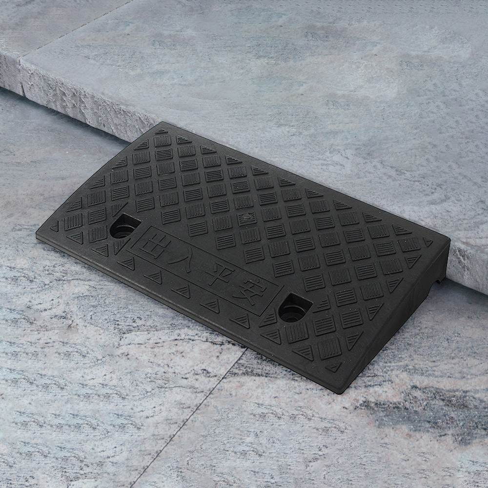 계단 문턱 오르막 휠체어 진입판 50x 27x7 cm (블랙) 경사로 패드 발판 받침 - 상품 이미지