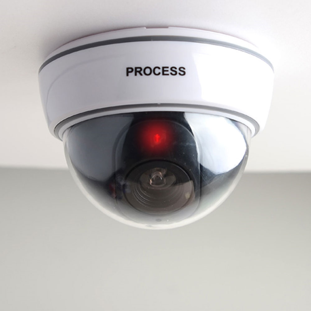 1X2개 돔형 카메라 가짜 CCTV 모형 감시 방범 cctv 보안 - 상품 이미지
