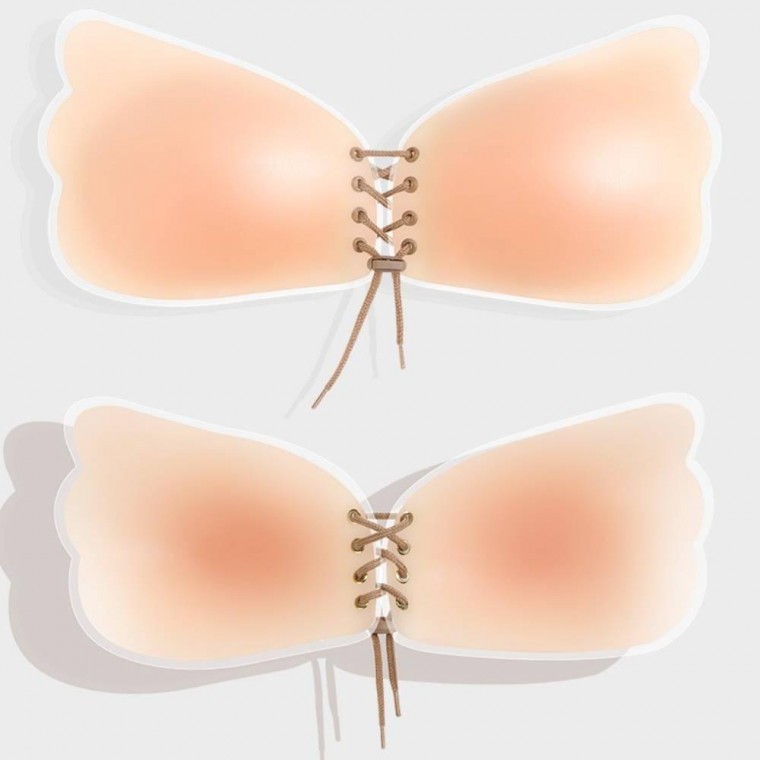 코르셋 끈조절 실리콘누드브라 여성 여자 니플패치패드 실리콘브라 드레스브라 - 상품 이미지