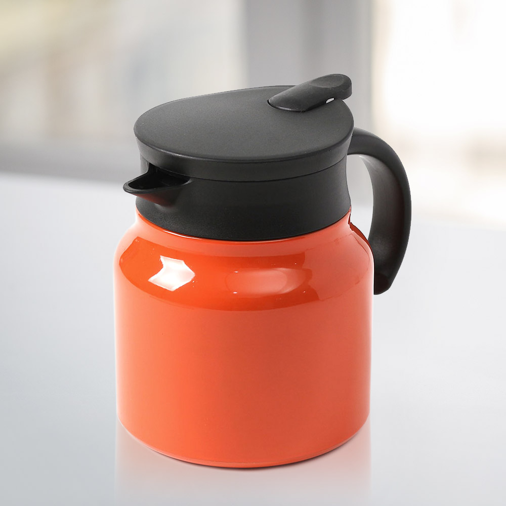 웨어티 이중진공 보온 주전자( 750 ml) (오렌지) 보온보 냉주 보냉 공보 온주 - 상품 이미지