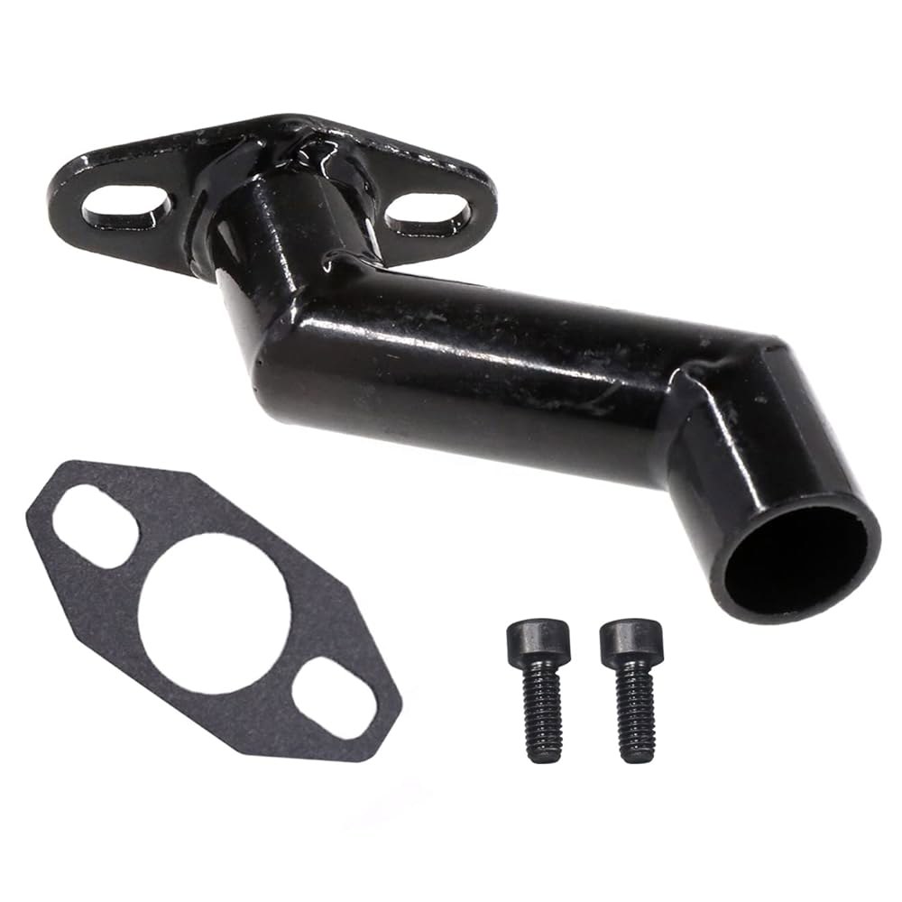 JRL 32mm-40mm 블랙 오프셋 흡기 매니폴드 및 개스킷, 49cc 66cc 80cc 모터 자전거용 (블랙) Black - 상품 이미지