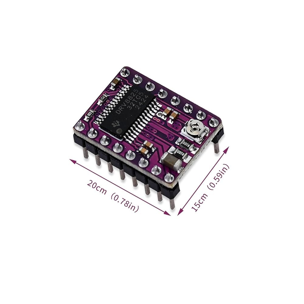 3D 프린터용 Podazz 6Pcs DRV8825 스테퍼 모터 드라이버 모듈 RepRap 4 RAMPS1.4 스텝스틱, 히트 싱크 포함 - 상세 이미지 2