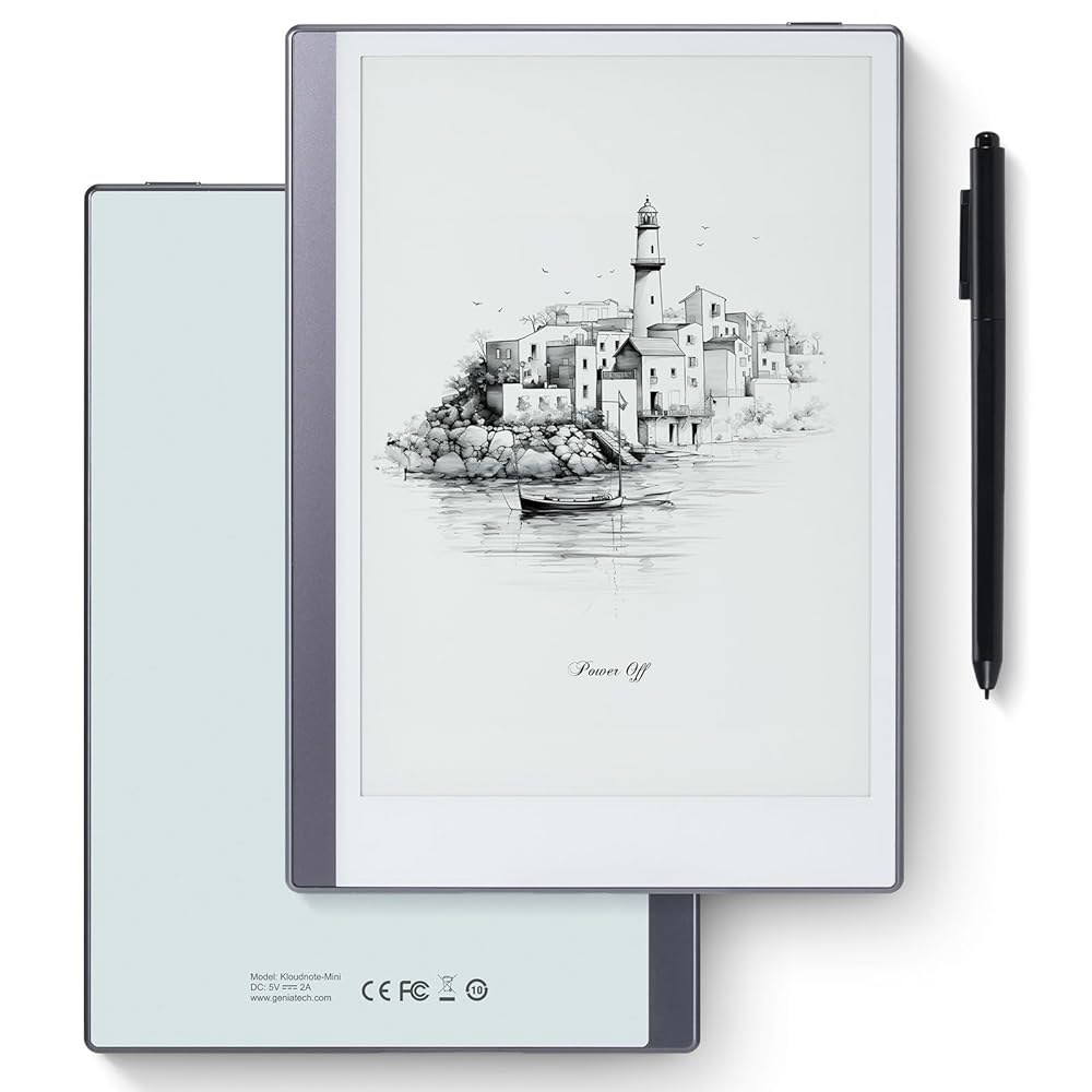 안드로이드 E-Ink 전자책 태블릿, 필기용 페이퍼화이트 리더 디지털 노트북, 스타일러스와 케이스가 있는 드로잉 그래픽 메모장, 클라우드 동기화 및 화면 캐스팅 - Model Mi - 상세 이미지 2